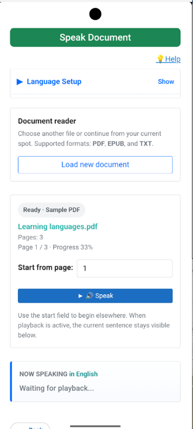 MyPoly Speak Document